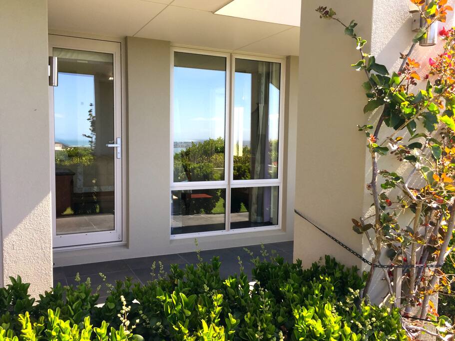 Exterior view of room from garden