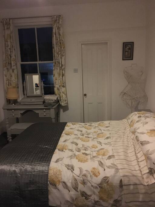 Guest bedroom 2 decorated in Laura Ashley and Annie Sloan