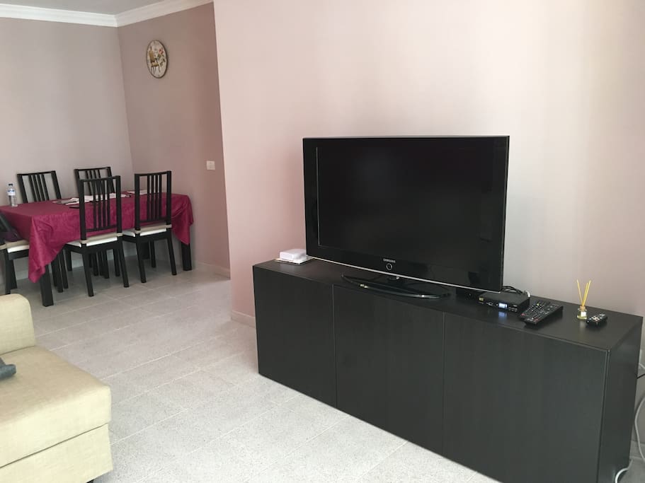 We have satellite connection, so you can find channels of many languages