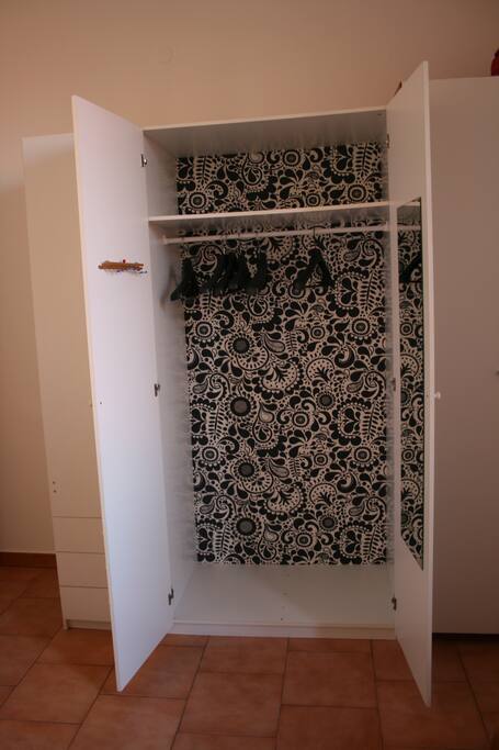 Closet in the bedroom