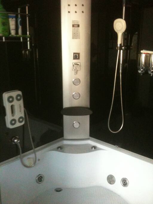 Private shower, massage, spa.