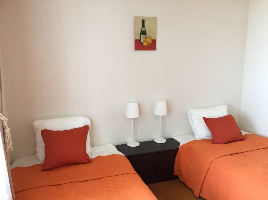 Bed room A. Down comforters