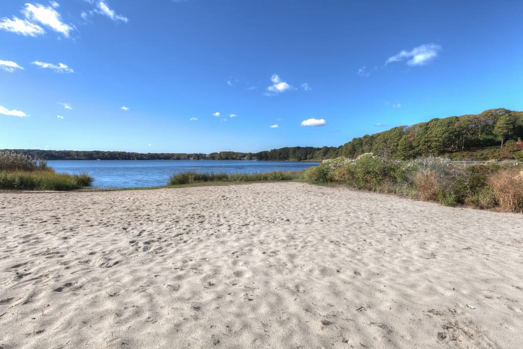 Soft sandy beach steps from your backdoor