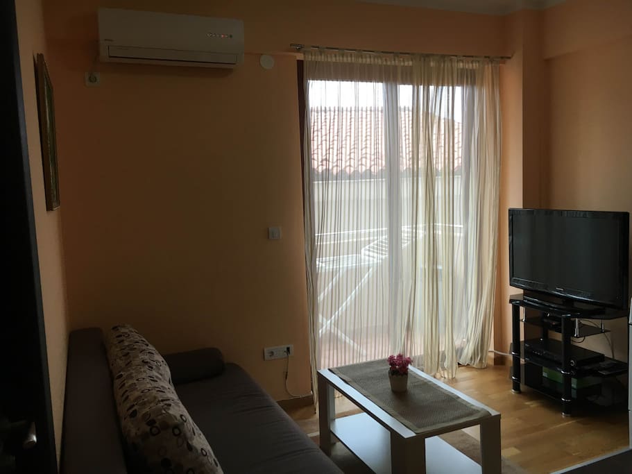 Living room and balcony