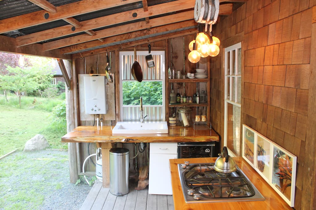 Covered Outdoor Patio Farm Kitchen