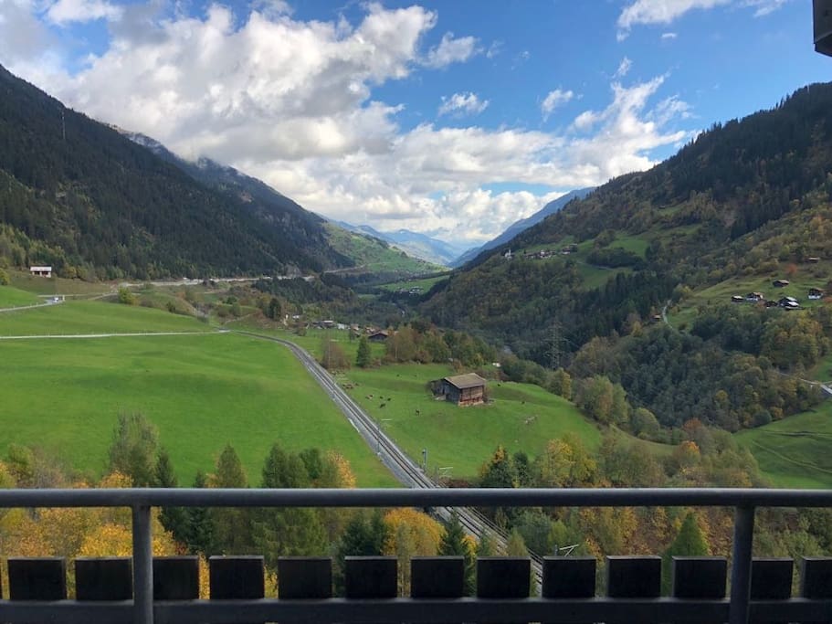 Aussicht vom Balkon