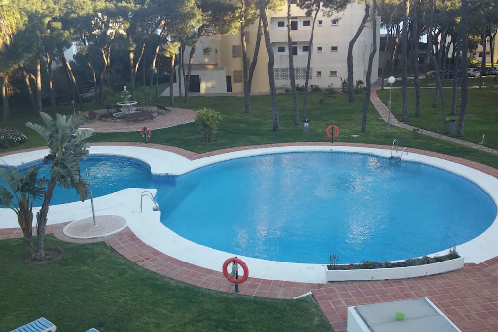 Swimming pool over the sea