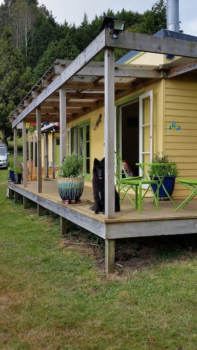 Sunny wrap around decking