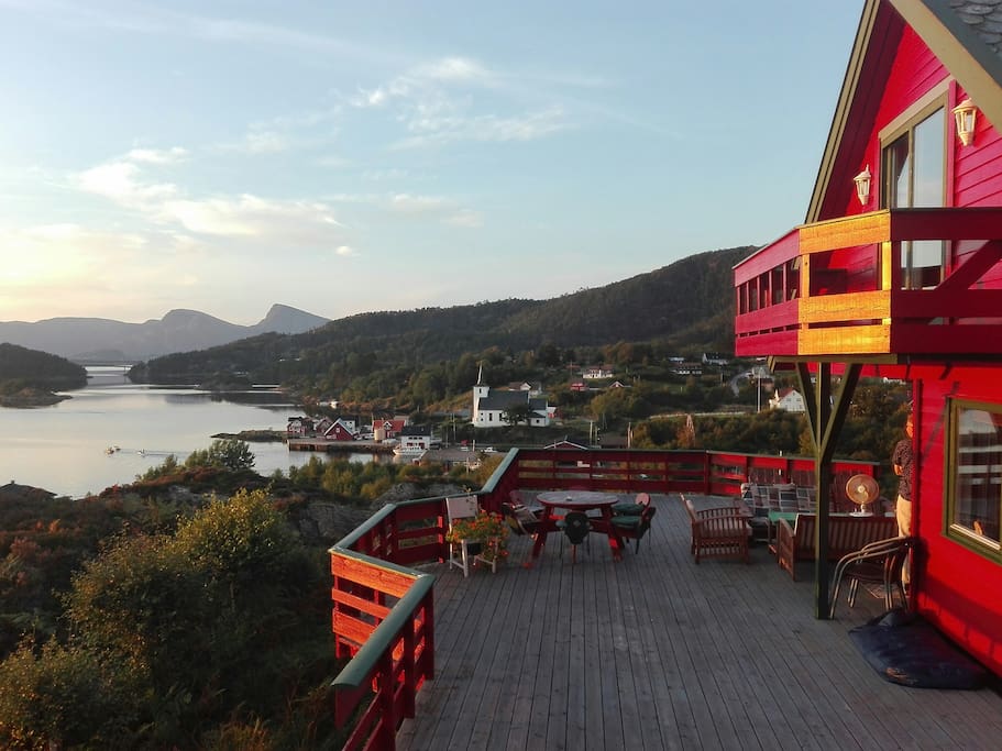View of Stavang from the house at Kloppemyra
