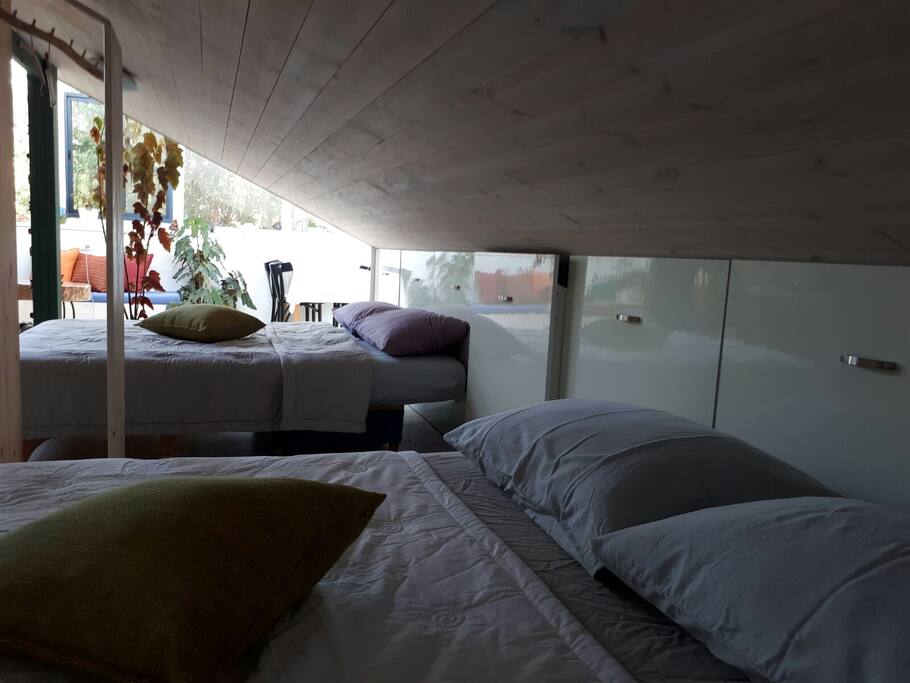 The sleeping area
