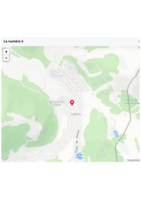 "le Numéro 5" ligt in het centrum van het dorp