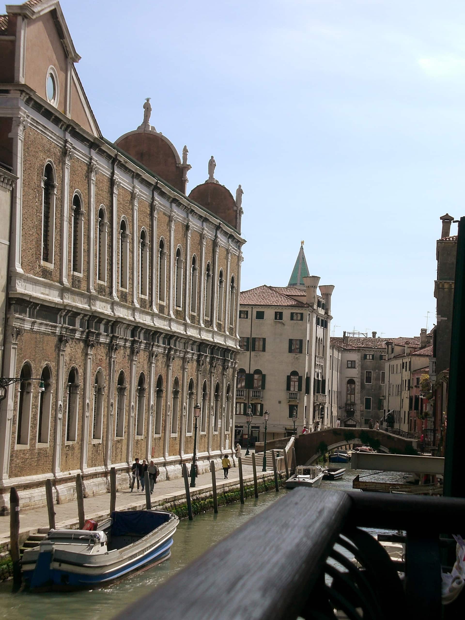 Typical Venetian house on the canal