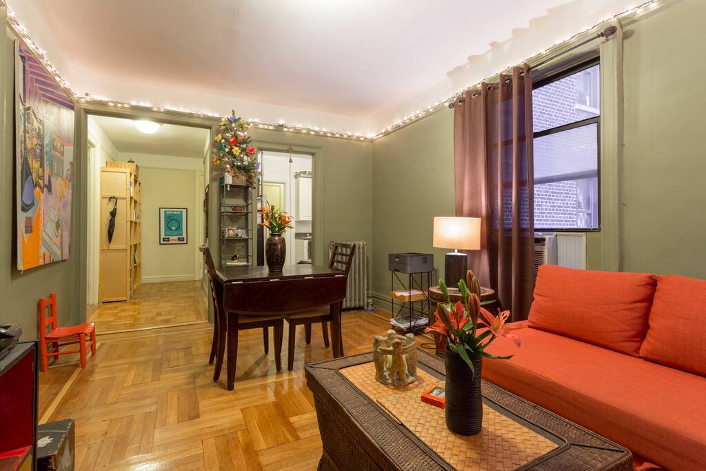View of the shared space in the apartment.