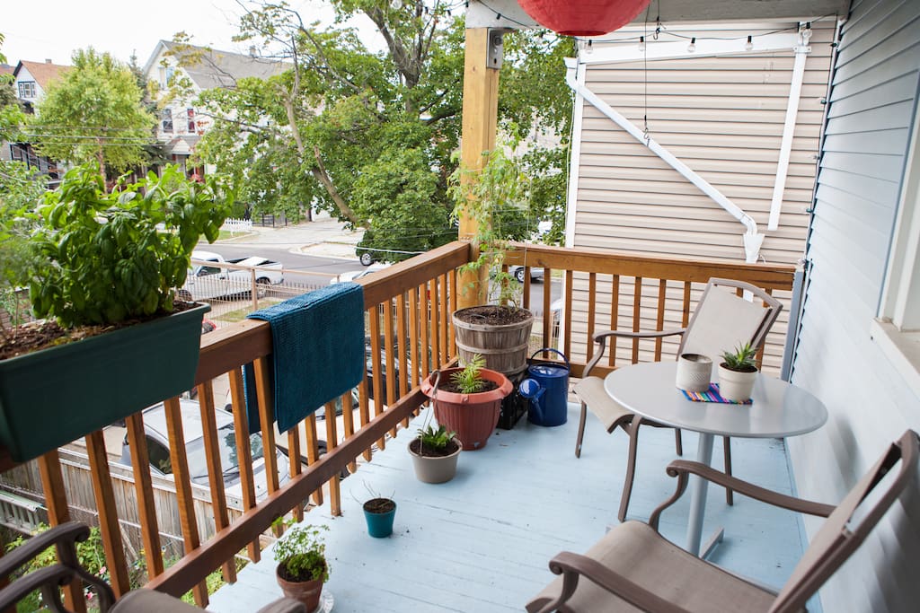 Sunny back porch