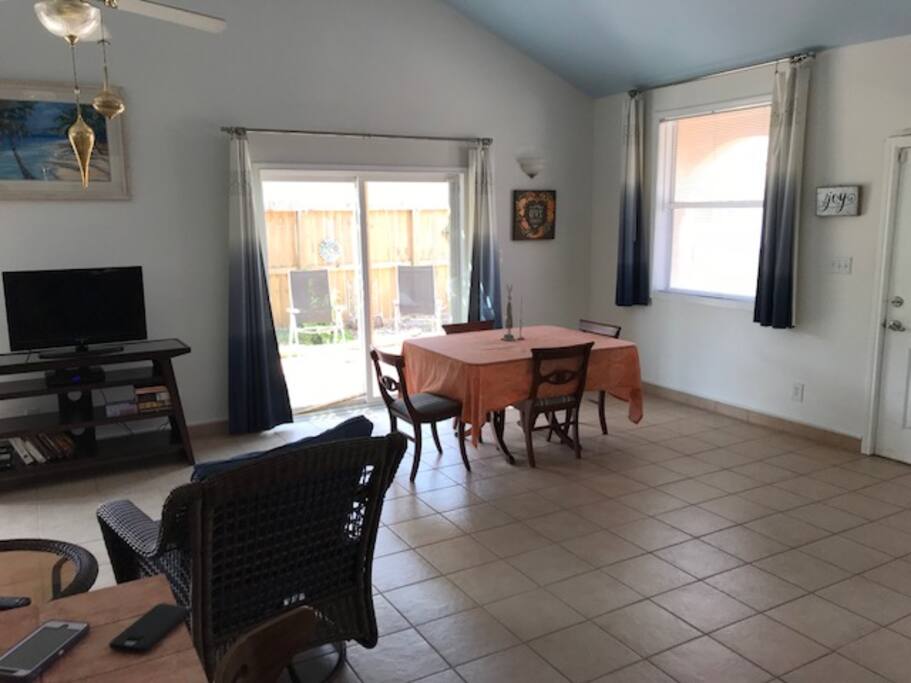 Big living / dining room to gather for food or fun.