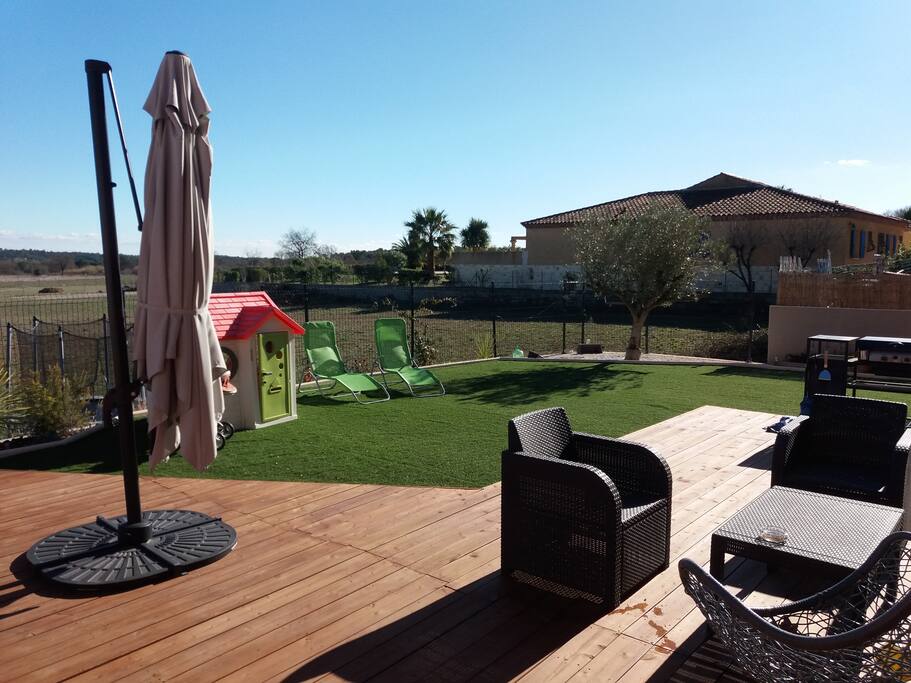 Coin terrasse jardin