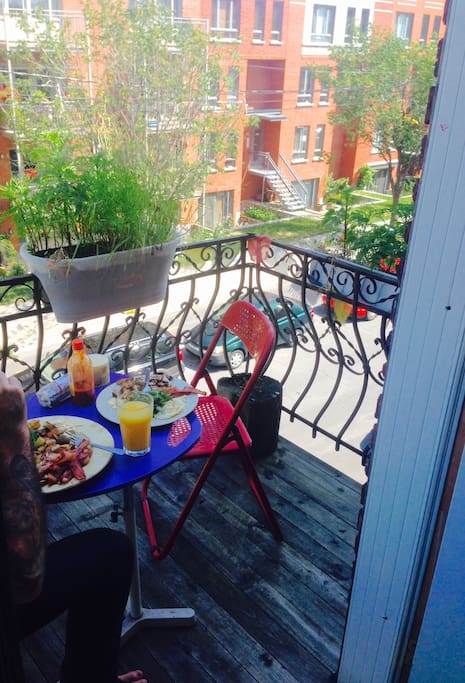 Enjoy your breakfast on your private balcony