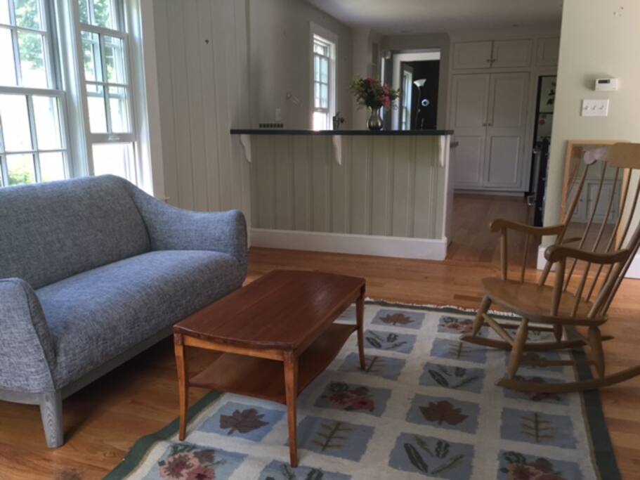 Comfortable living space right off kitchen