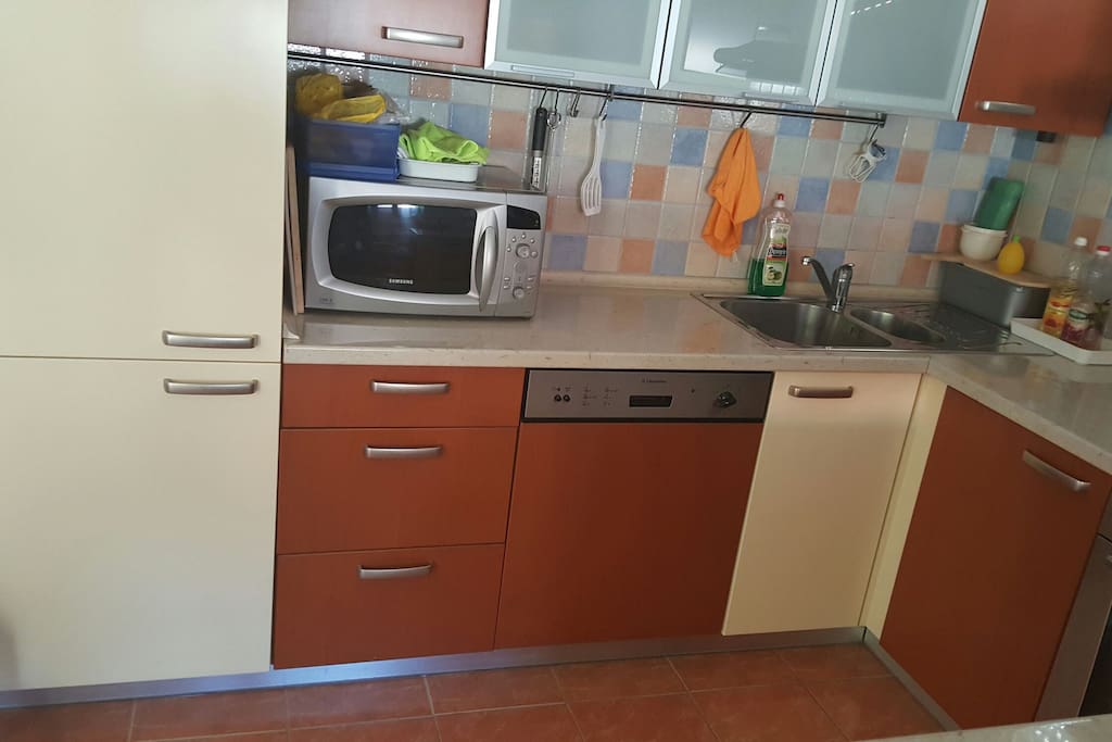 Untere Etage.
Küche