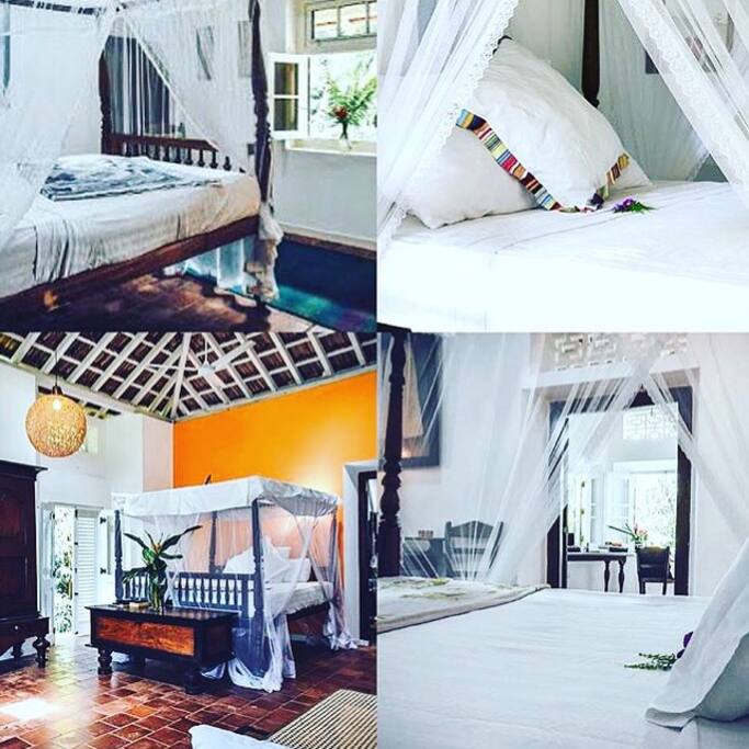 Saffron, Corner, Blue Room and Cottage rooms at Templeberg Villa
