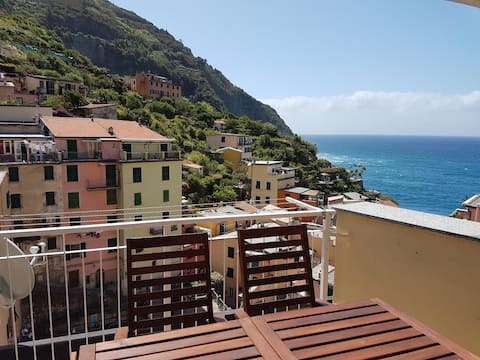 Tagliata 51: Ferienwohnung mit Meer-Blick Terrasse