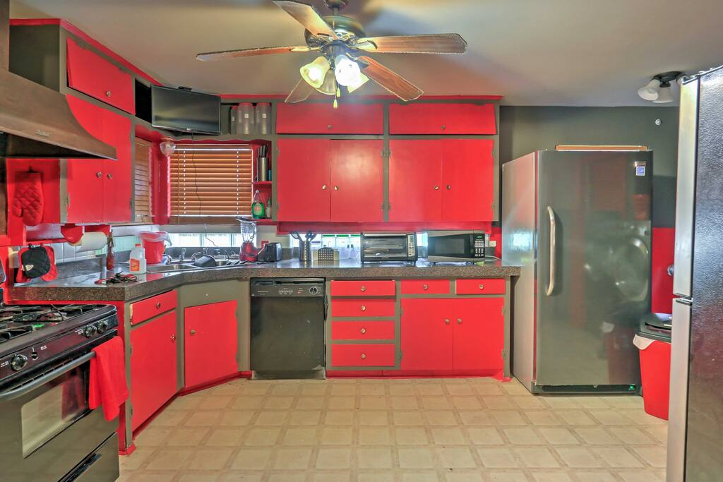 The property comfortably sleeps up to 8 guests throughout 2,000 square feet of living space.