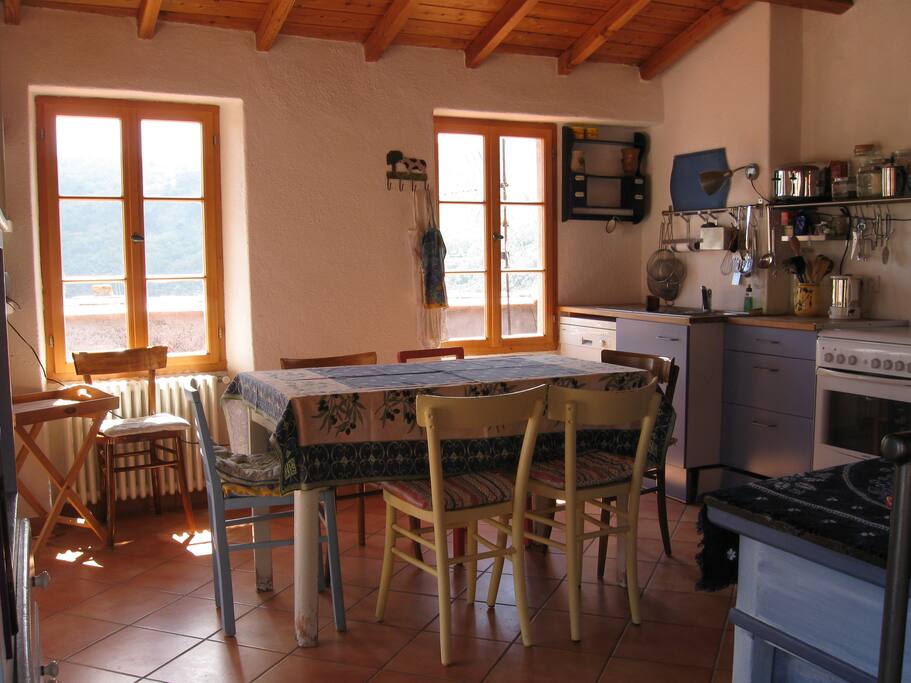 The Kitchen on the top floor with access to the terrace