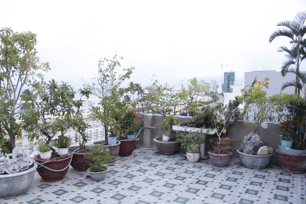  4th Floor: Relax in green space on the third floor balcony