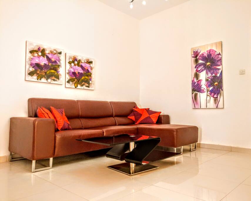 Living area with A/C facilities.