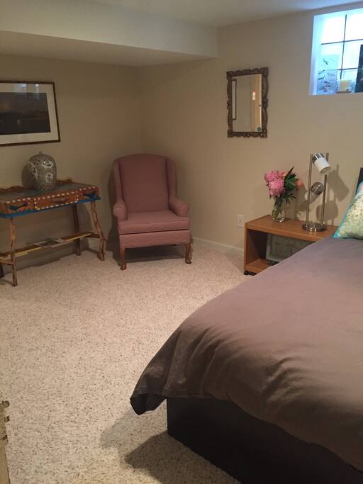 Guest bedroom #1 with adjacent bath