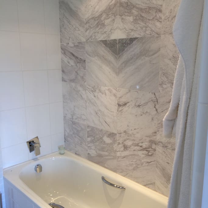 Bathroom with separate shower