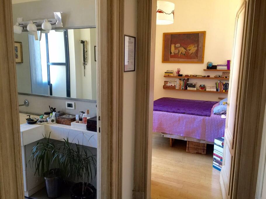 Bathroom beside the bedroom