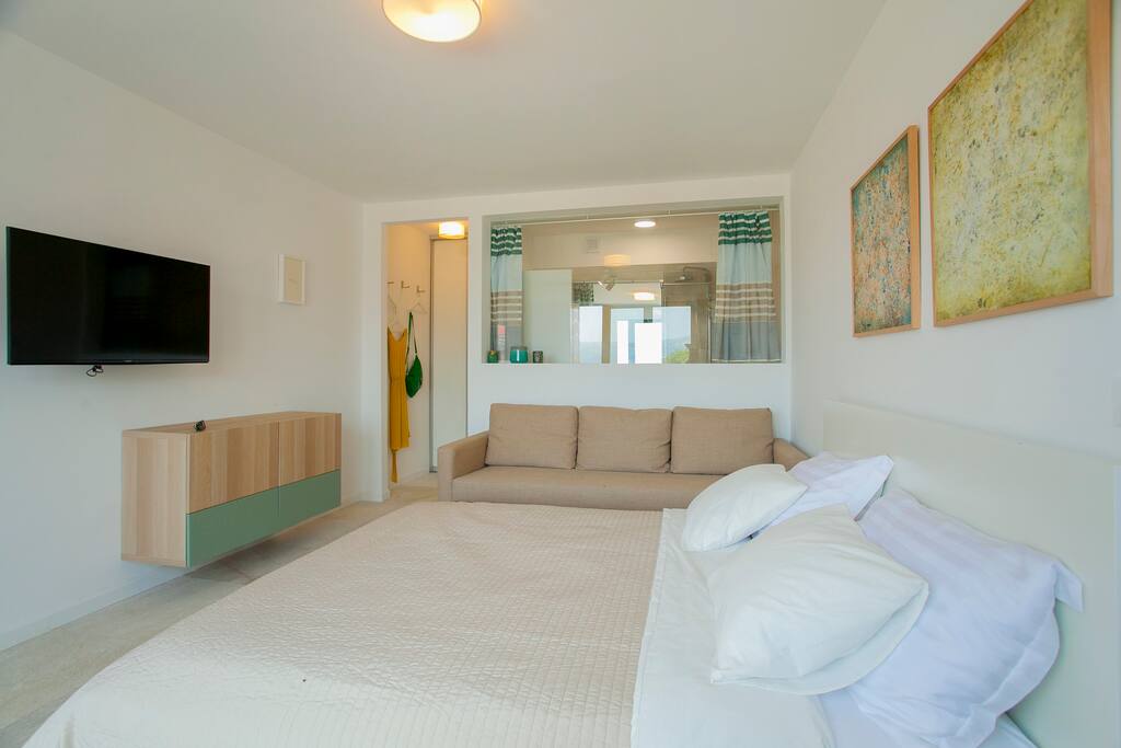 Bedroom with it's own bathroom