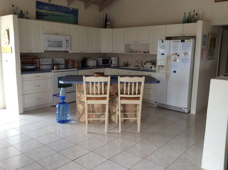 Open kitchen with island