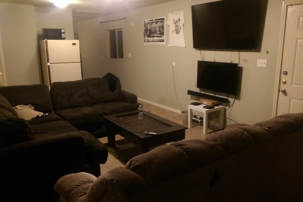 3 Large Couches. Large refrigerator