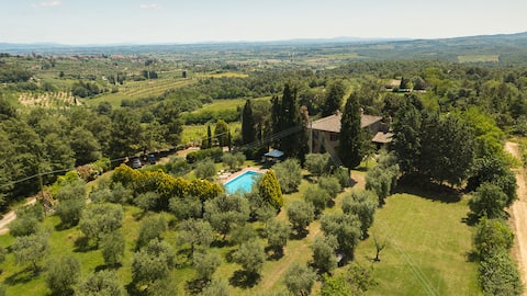 Villa Panorama near Siena Tuscany