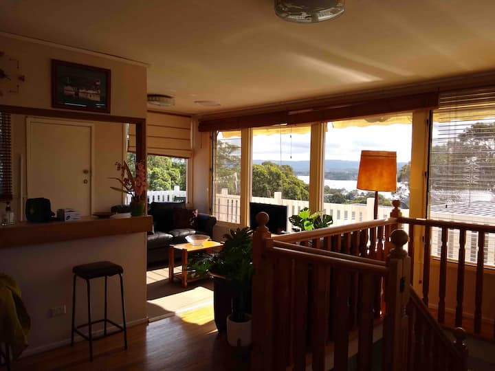 Lovely bush setting with views Lake Macquarie. Houses for Rent in