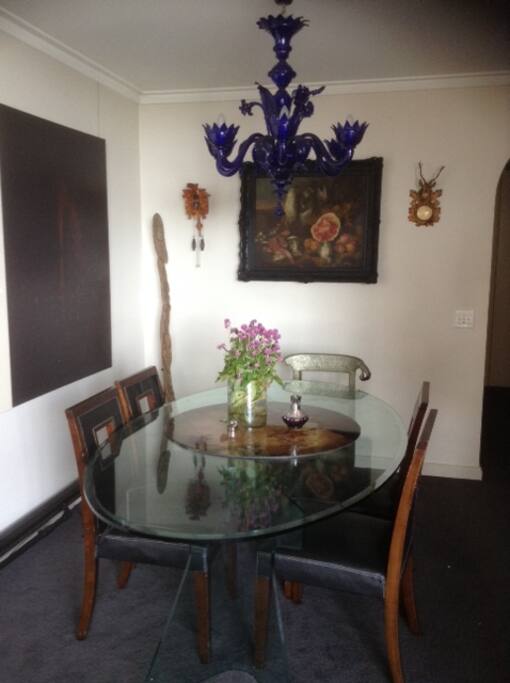 Beautiful indoor dining table