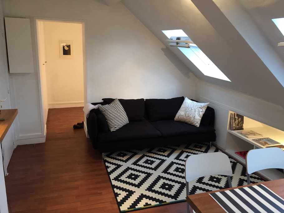 Living room with sofabed