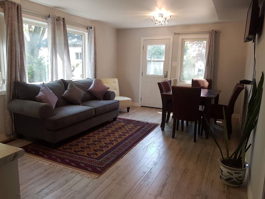Living room eating area