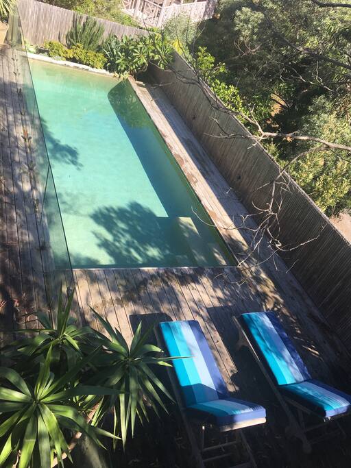 The pool at the house!