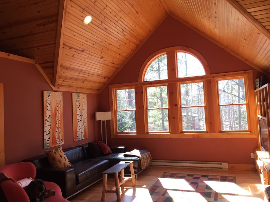 sun filled loft room