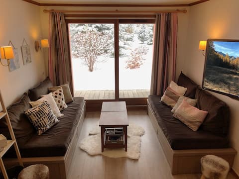 Airbnb performant: Alpaga 8: 4 people - close to the start of the slopes! à La Salle Les Alpes