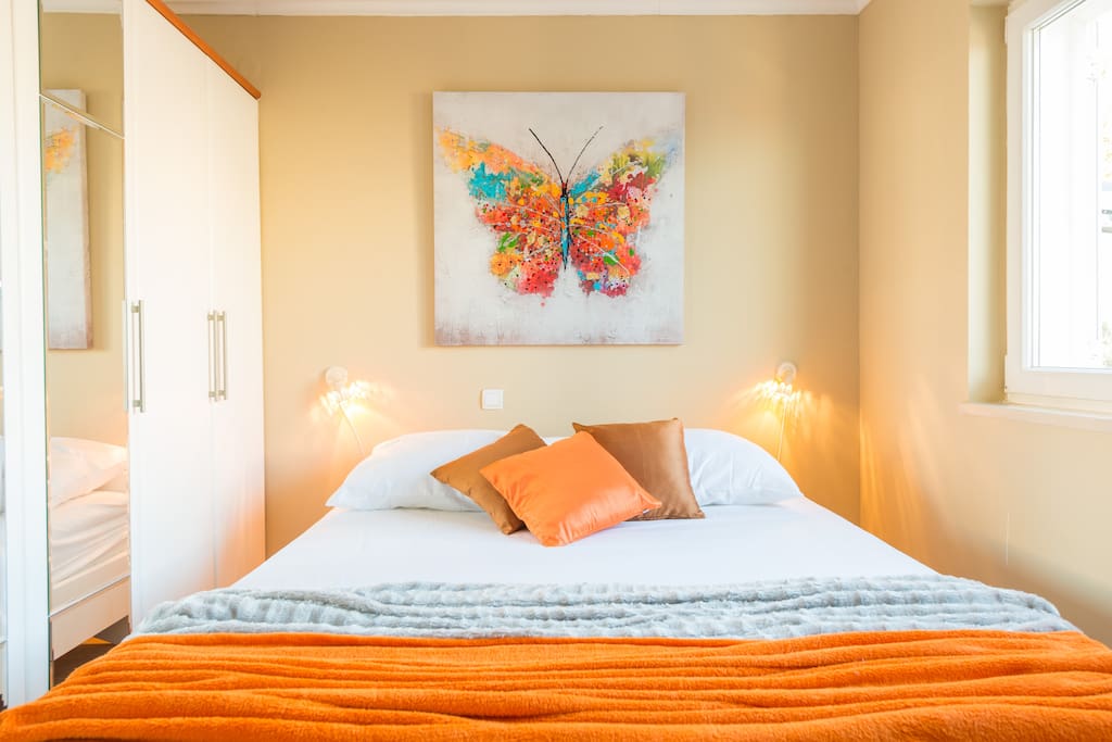 Decorated bedroom