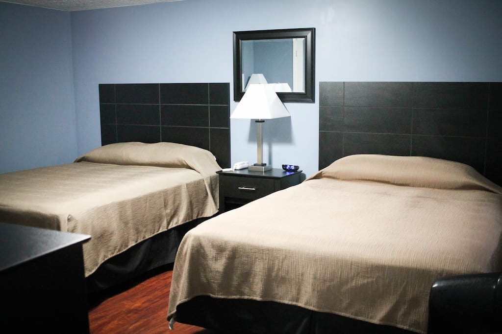 two full sized beds