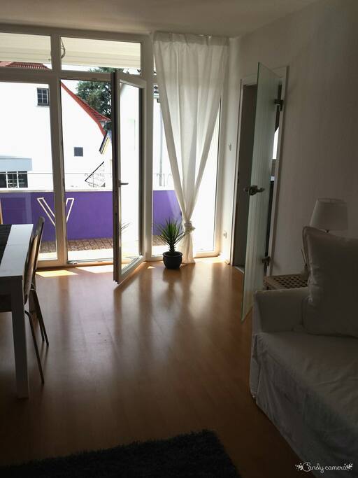 Blick auf den Balkon