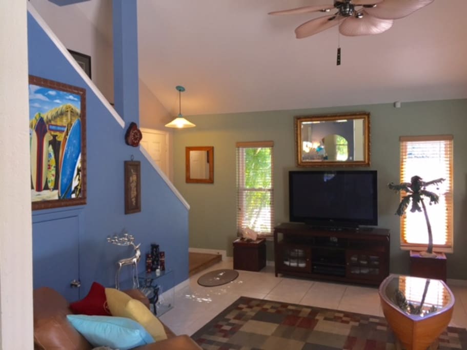 Great room facing South
