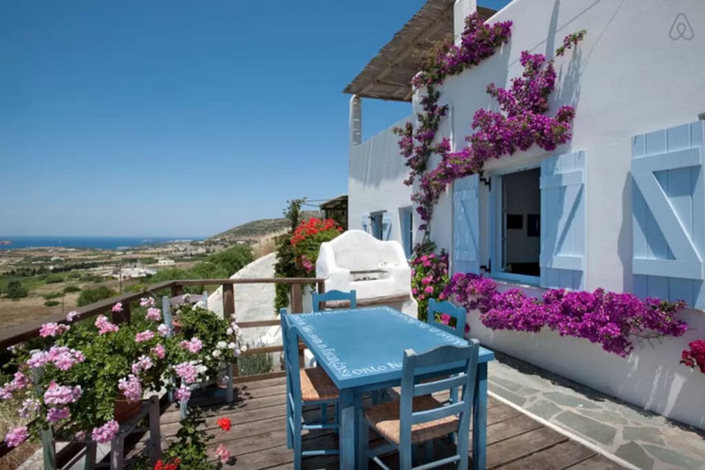 Private balcony with great sea views (sunset views) and BBQ