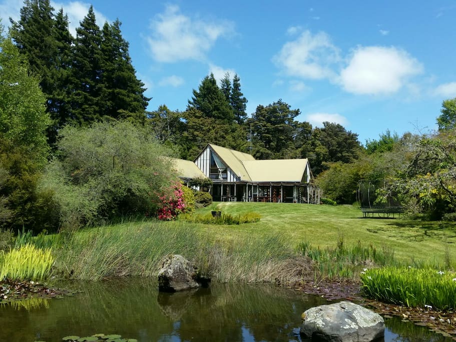 Beech Tree lodge set in 3 acres of garden..