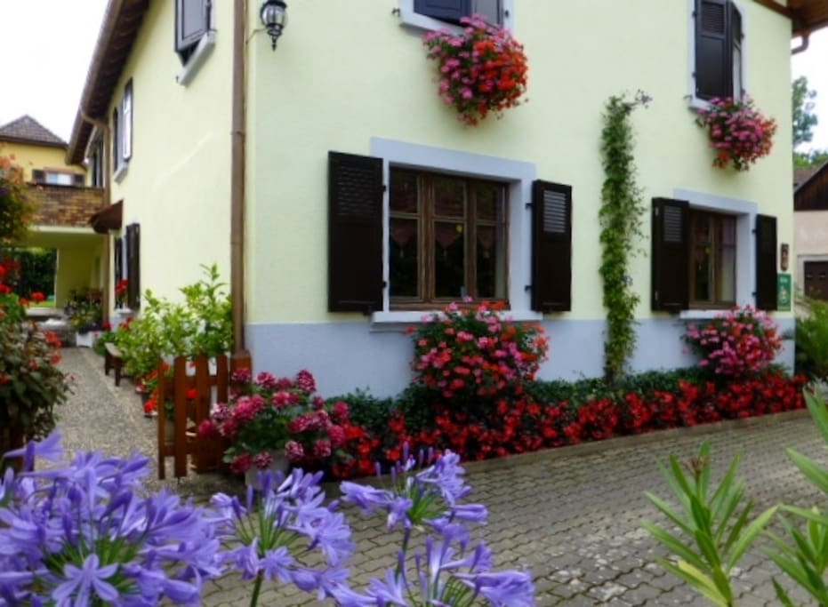 l'entrée indépendante et plein-pied du gîte